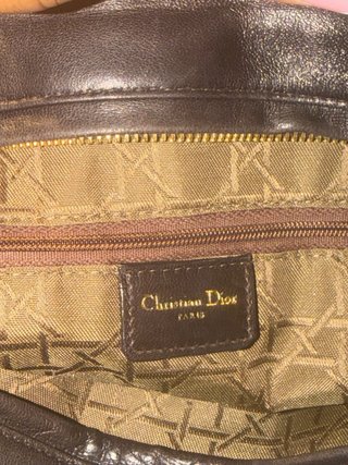 Bolso Dior Marrón Piel Acolchado
