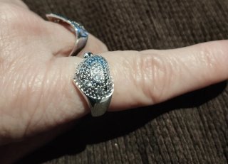 Anillo Corazón Brillante Plata de Ley