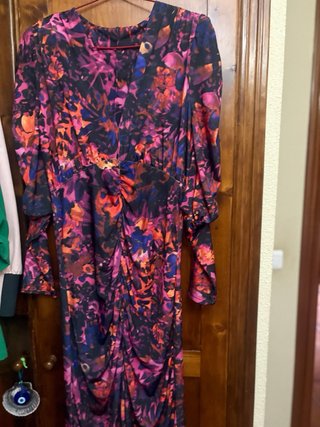 Vestido largo estampado