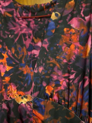 Vestido largo estampado