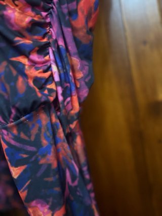 Vestido largo estampado