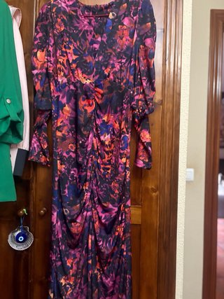 Vestido largo estampado