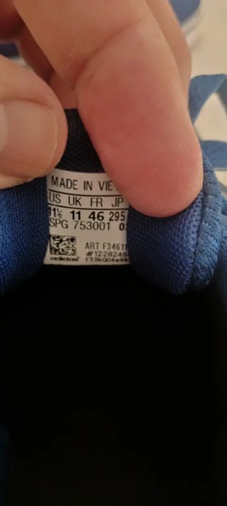 Zapatillas Adidas Azul y Blanco