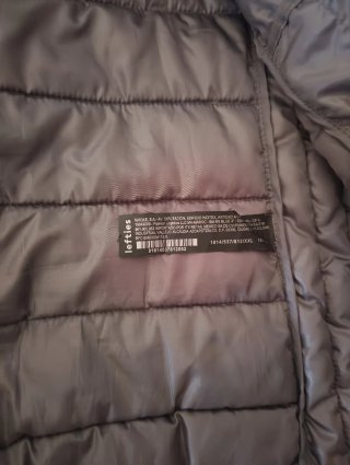 Chaqueta de plumas gris hombre