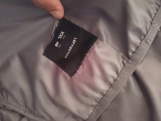 Chaqueta de plumas gris hombre
