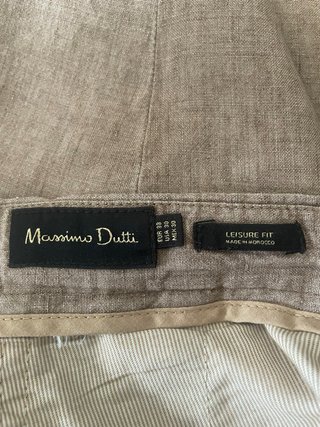 Pantalones Massimo Dutti Lino Talla 38