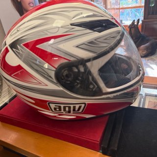 Copri casco AGV rosso
