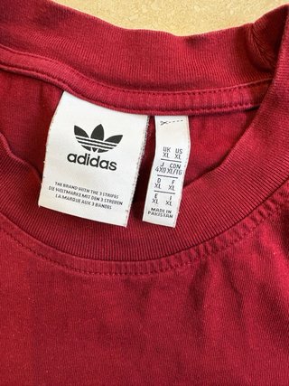 Camiseta Adidas Roja Hombre