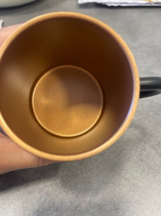 Taza Cupra Negra con Interior Dorado