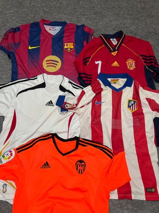 Lote de 15 camisetas de futbol  Mezcladas