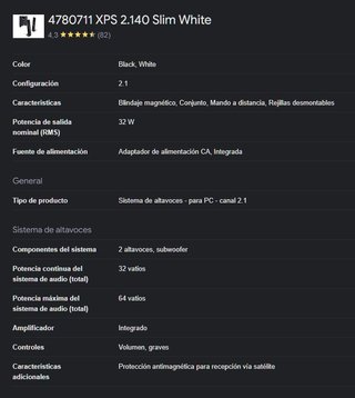 Altavoces Hercules XPS 2.140 Slim