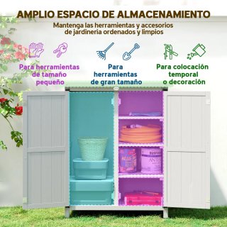Caseta Jardín Madera 75x40x90 cm