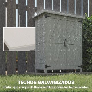 Caseta Jardín Madera 75x40x90 cm