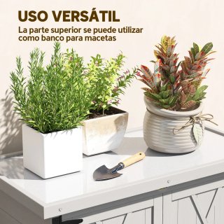 Caseta Jardín Madera 75x40x90 cm