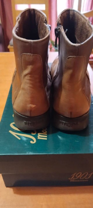 Botines Pitillos, marrones, cremalleras, N. 36