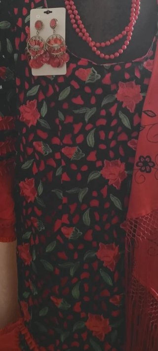 Traje Flamenca Gitana sevillana talla 48-50