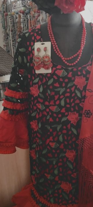 Traje Flamenca Gitana sevillana talla 48-50