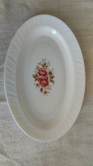 Fuente Porcelana Francèsa ARCOPAL, Vintage, Flores