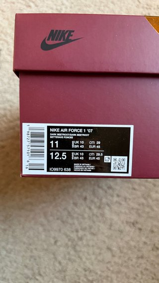 Nike Air Force 1 Low Syna CentralCee Dark Beetroot