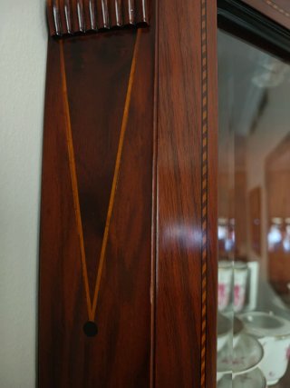 Vitrina Rinconera Caoba Maciza