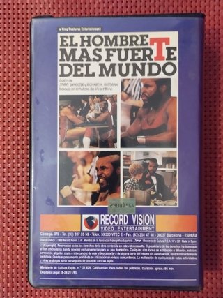 VHS Mister T: El Hombre Más Fuerte Record Vision