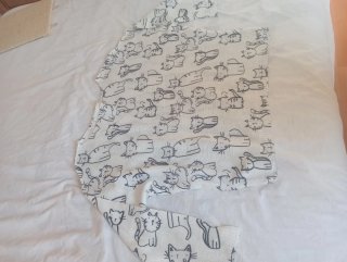 Jersey de punto con estampado de gatos