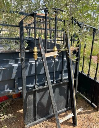 Puertas de hierro forjado para finca,