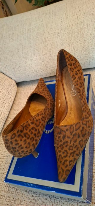 Zapatos tacón Benavente Animal Print Talla 40