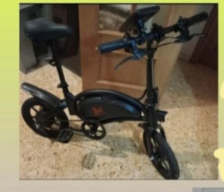 Bicicleta Eléctrica Plegable Negra
