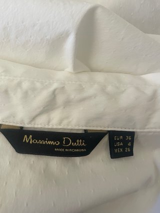 Camisa Blanca Massimo Dutti Talla 36