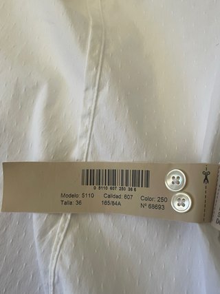 Camisa Blanca Massimo Dutti Talla 36