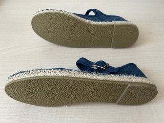 Zapatillas de lona azul