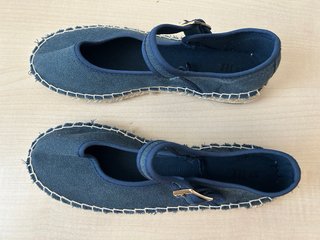 Zapatillas de lona azul