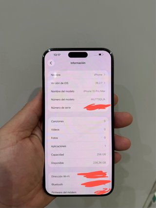 iPhone 15 Pro Max 256GB Negro