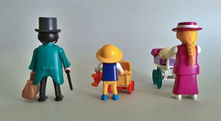 Playmobil Familia Victorianos Con Cochecito.