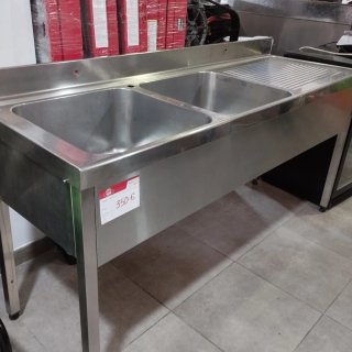 Fregadero industrial 2 cubas