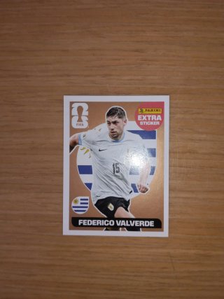 Cromo Mundial Extra Sticker Valverde bronce