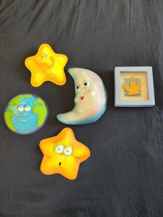 Decorazioni murali: Luna, Terra e Stelle
