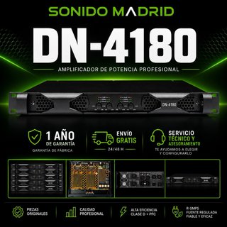 Etapa de Potencia DN-4180 Sonido Madrid