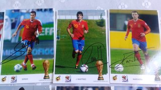25 Postales Selección Española Mundial 2010