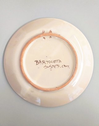 Piatto in ceramica siciliana