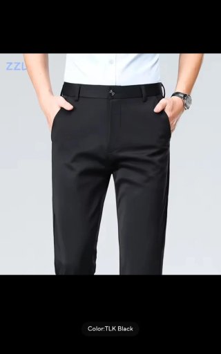 Pantalones elásticos hombre beige