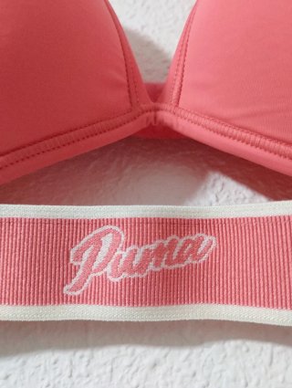 Sujetador deportivo Puma rosa