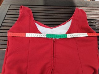 Traje de flamenca rojo con volantes