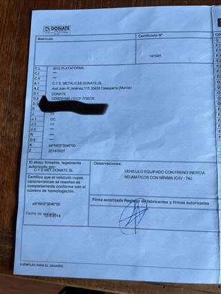 Remolque basculante para moto DONATE