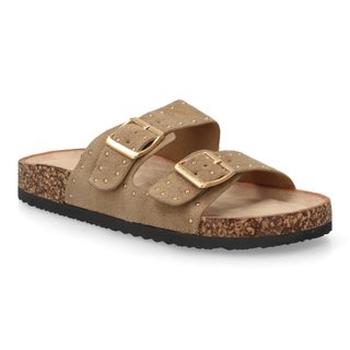 Sandalias Bio Doble Hebilla Taupe
