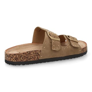 Sandalias Bio Doble Hebilla Taupe