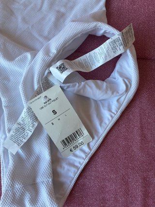 Bañador Calzedonia Blanco Talla S.(34)