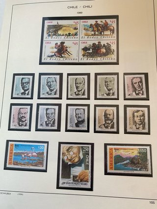 246 Sellos Chile 1985-1990 Nuevos