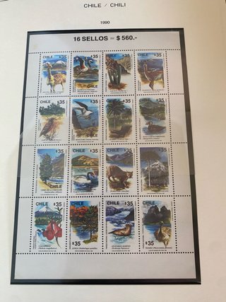 246 Sellos Chile 1985-1990 Nuevos